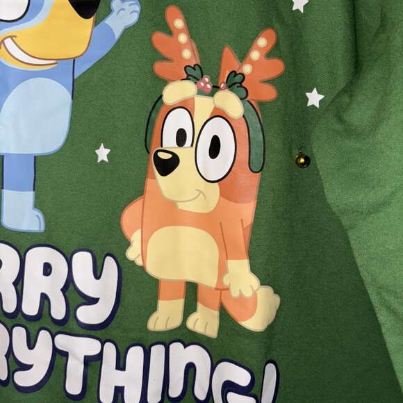 NWT Bluey Christmas Sweatshirt Men's Size XL Jingle Bells Crewneck Pullover - Picture 6 of 10
